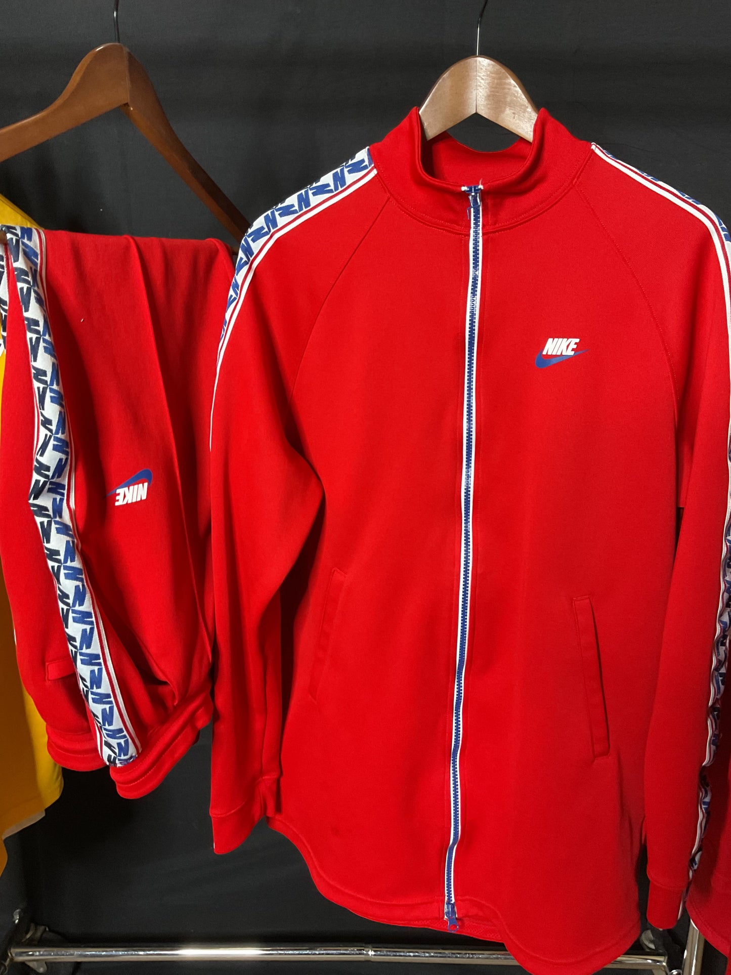 Red Nike sportswear set